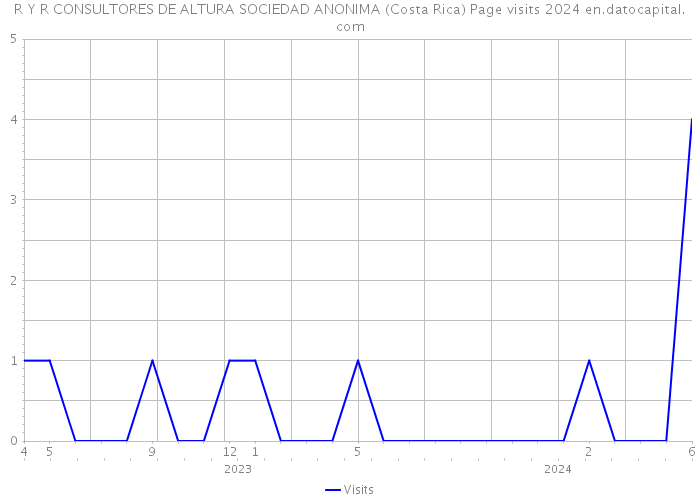 R Y R CONSULTORES DE ALTURA SOCIEDAD ANONIMA (Costa Rica) Page visits 2024 