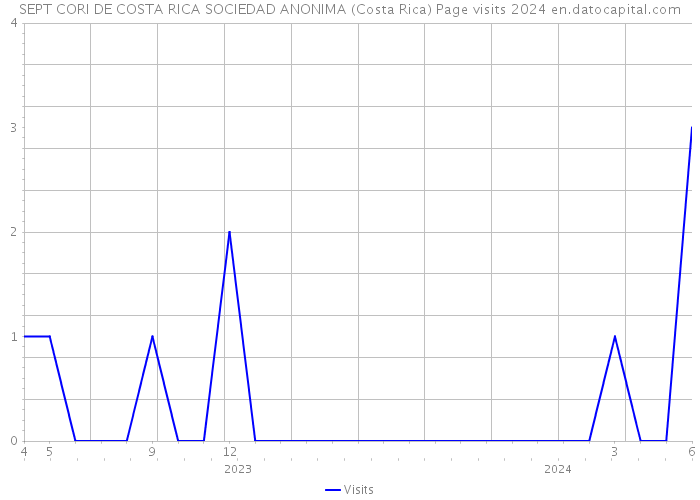 SEPT CORI DE COSTA RICA SOCIEDAD ANONIMA (Costa Rica) Page visits 2024 