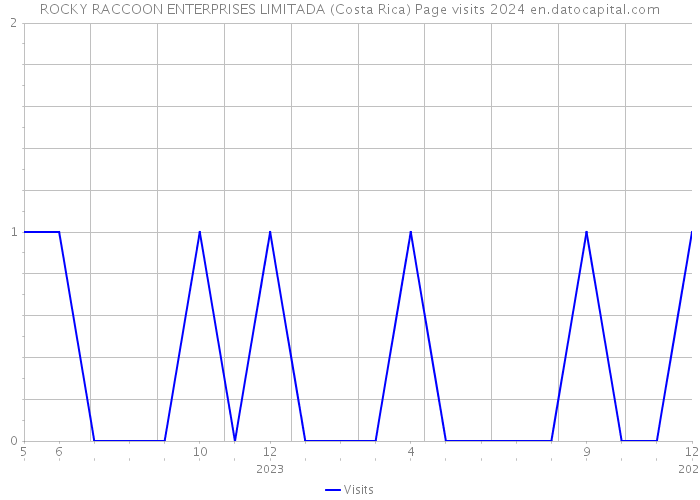 ROCKY RACCOON ENTERPRISES LIMITADA (Costa Rica) Page visits 2024 