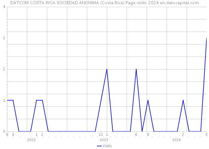 DATCOM COSTA RICA SOCIEDAD ANONIMA (Costa Rica) Page visits 2024 