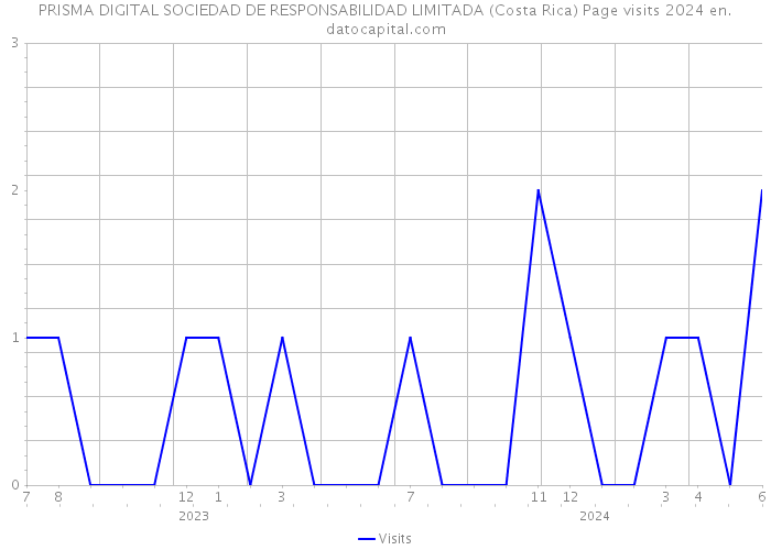 PRISMA DIGITAL SOCIEDAD DE RESPONSABILIDAD LIMITADA (Costa Rica) Page visits 2024 