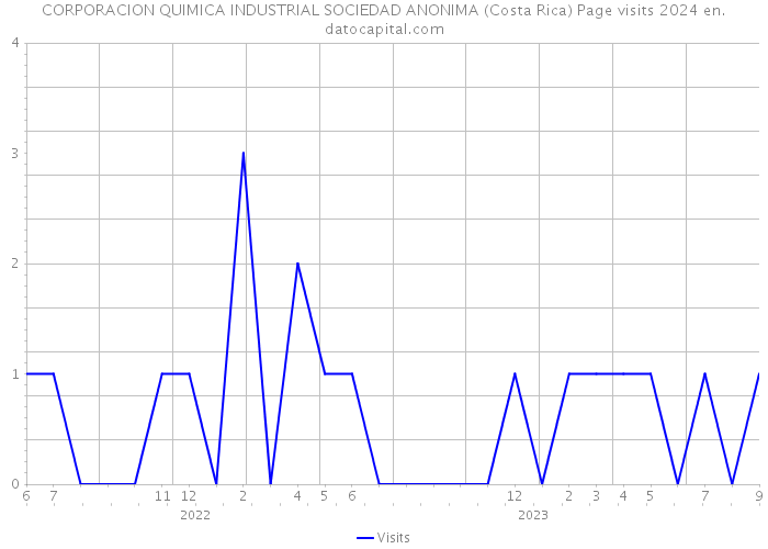 CORPORACION QUIMICA INDUSTRIAL SOCIEDAD ANONIMA (Costa Rica) Page visits 2024 