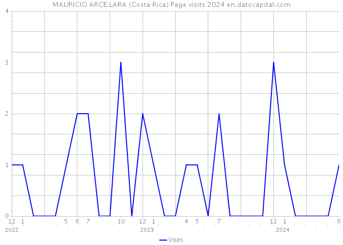MAURICIO ARCE LARA (Costa Rica) Page visits 2024 