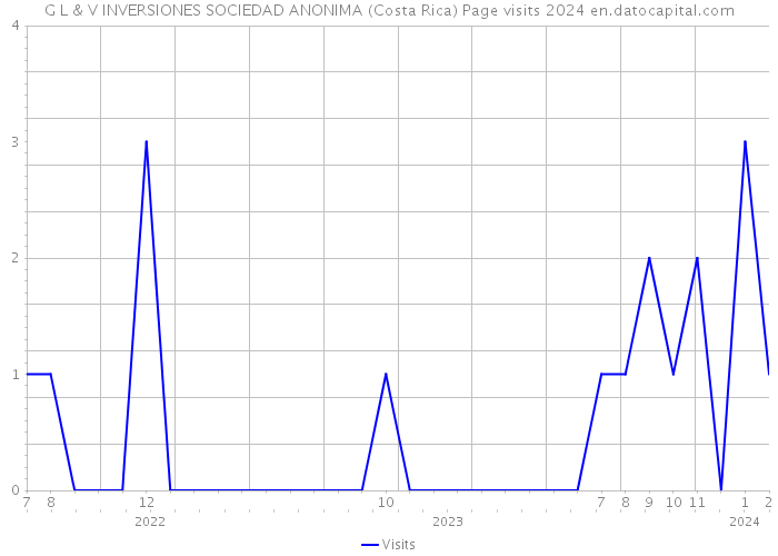 G L & V INVERSIONES SOCIEDAD ANONIMA (Costa Rica) Page visits 2024 