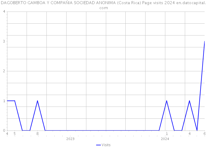 DAGOBERTO GAMBOA Y COMPAŃIA SOCIEDAD ANONIMA (Costa Rica) Page visits 2024 