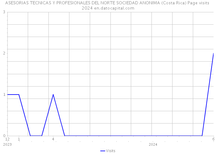 ASESORIAS TECNICAS Y PROFESIONALES DEL NORTE SOCIEDAD ANONIMA (Costa Rica) Page visits 2024 