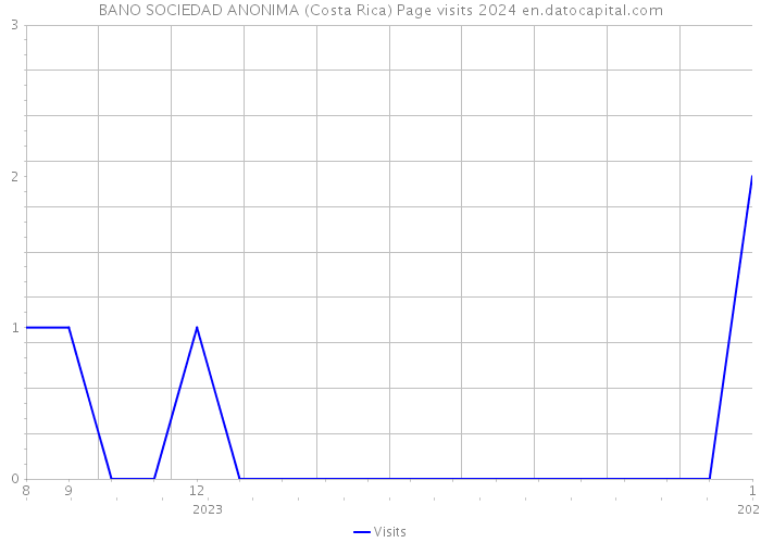BANO SOCIEDAD ANONIMA (Costa Rica) Page visits 2024 