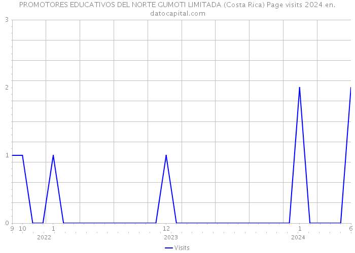 PROMOTORES EDUCATIVOS DEL NORTE GUMOTI LIMITADA (Costa Rica) Page visits 2024 
