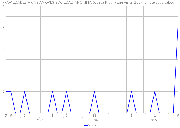 PROPIEDADES ARIAS AMORES SOCIEDAD ANONIMA (Costa Rica) Page visits 2024 