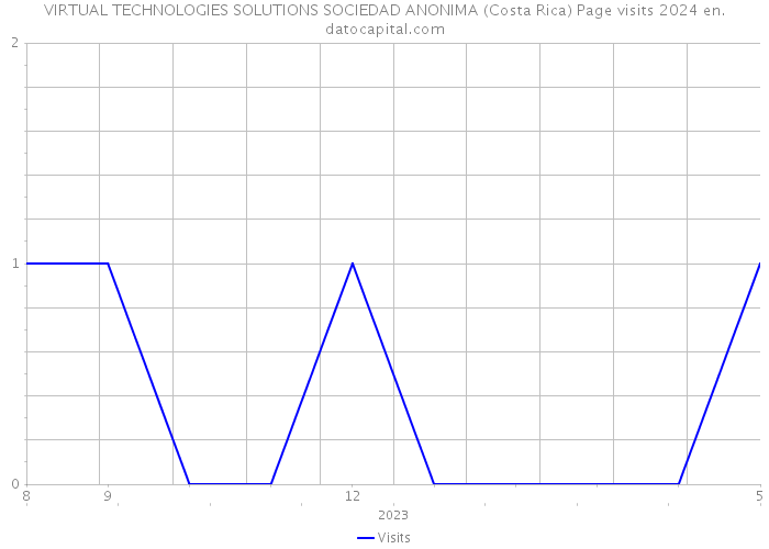 VIRTUAL TECHNOLOGIES SOLUTIONS SOCIEDAD ANONIMA (Costa Rica) Page visits 2024 