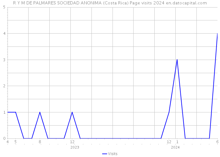 R Y M DE PALMARES SOCIEDAD ANONIMA (Costa Rica) Page visits 2024 