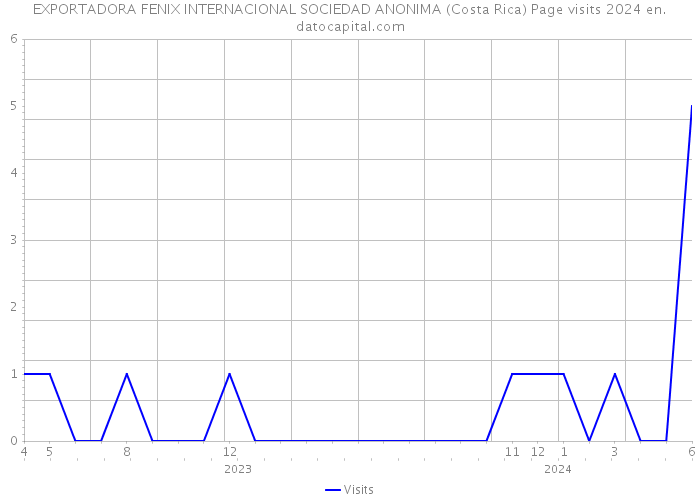 EXPORTADORA FENIX INTERNACIONAL SOCIEDAD ANONIMA (Costa Rica) Page visits 2024 