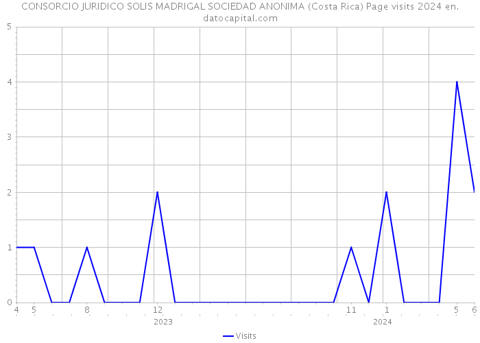CONSORCIO JURIDICO SOLIS MADRIGAL SOCIEDAD ANONIMA (Costa Rica) Page visits 2024 