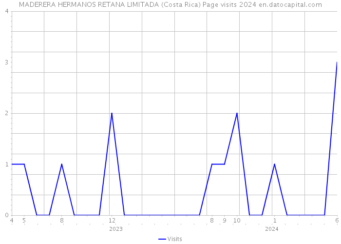 MADERERA HERMANOS RETANA LIMITADA (Costa Rica) Page visits 2024 