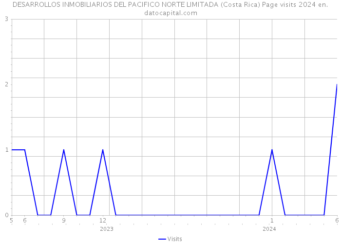 DESARROLLOS INMOBILIARIOS DEL PACIFICO NORTE LIMITADA (Costa Rica) Page visits 2024 