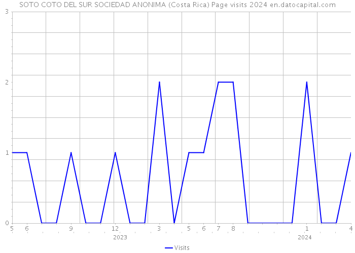 SOTO COTO DEL SUR SOCIEDAD ANONIMA (Costa Rica) Page visits 2024 