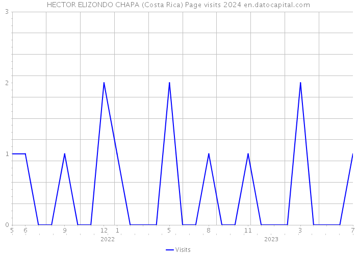 HECTOR ELIZONDO CHAPA (Costa Rica) Page visits 2024 