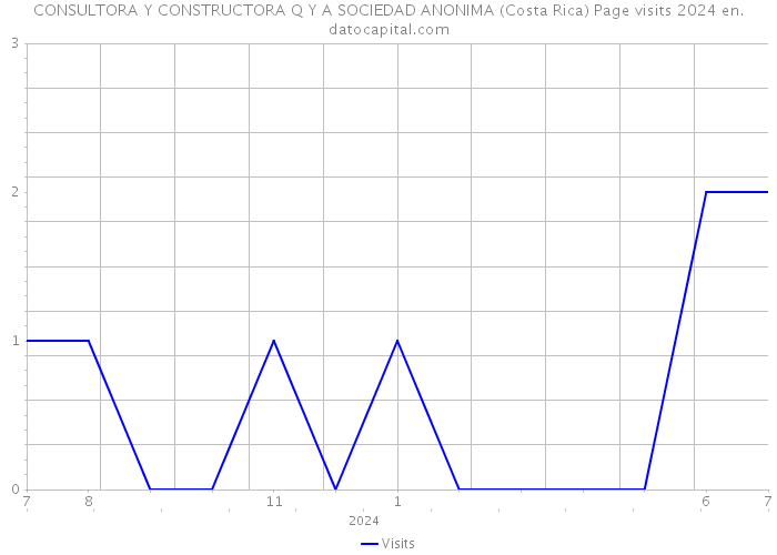 CONSULTORA Y CONSTRUCTORA Q Y A SOCIEDAD ANONIMA (Costa Rica) Page visits 2024 