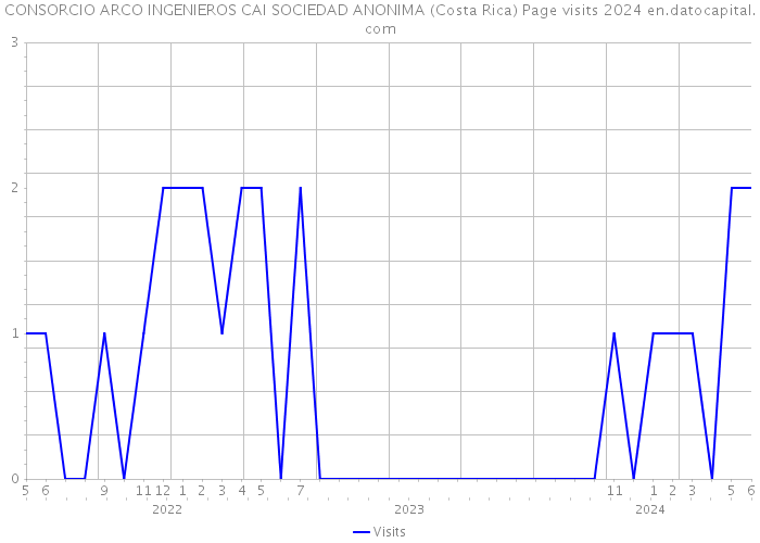 CONSORCIO ARCO INGENIEROS CAI SOCIEDAD ANONIMA (Costa Rica) Page visits 2024 