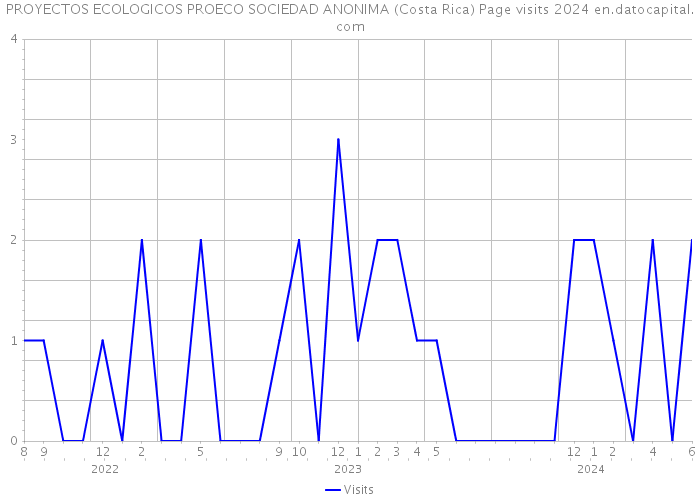 PROYECTOS ECOLOGICOS PROECO SOCIEDAD ANONIMA (Costa Rica) Page visits 2024 
