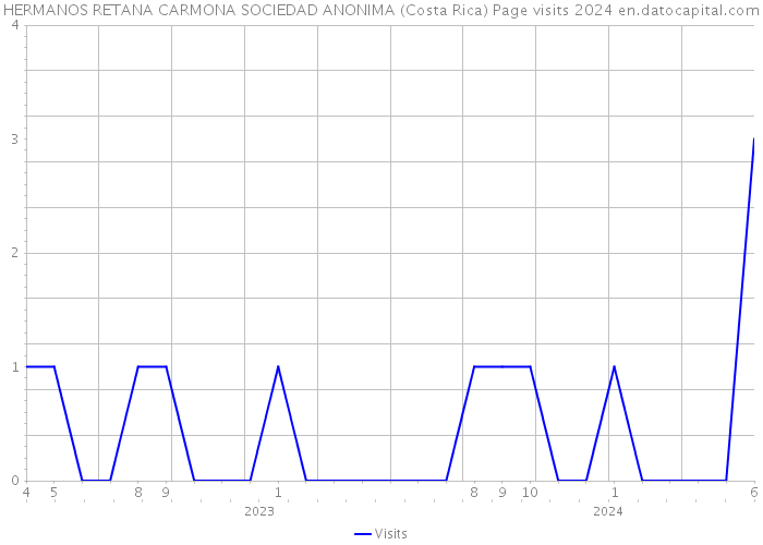 HERMANOS RETANA CARMONA SOCIEDAD ANONIMA (Costa Rica) Page visits 2024 