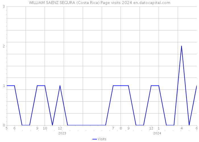 WILLIAM SAENZ SEGURA (Costa Rica) Page visits 2024 