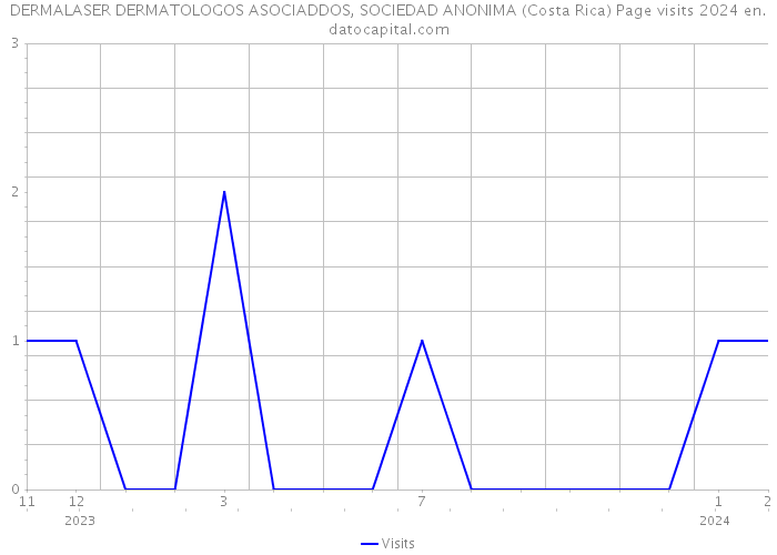 DERMALASER DERMATOLOGOS ASOCIADDOS, SOCIEDAD ANONIMA (Costa Rica) Page visits 2024 