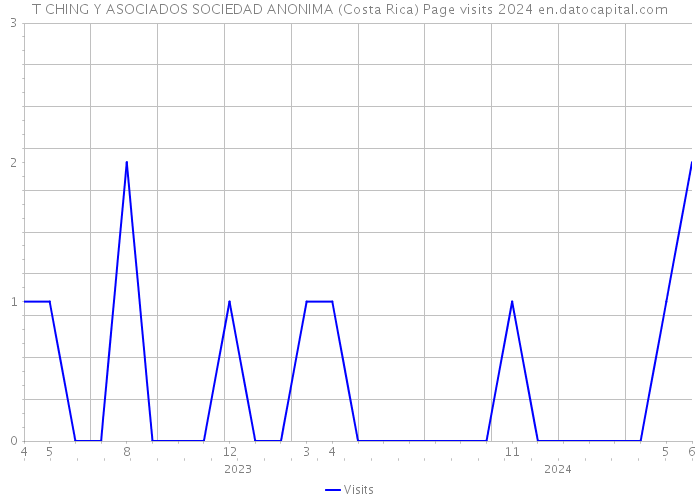 T CHING Y ASOCIADOS SOCIEDAD ANONIMA (Costa Rica) Page visits 2024 