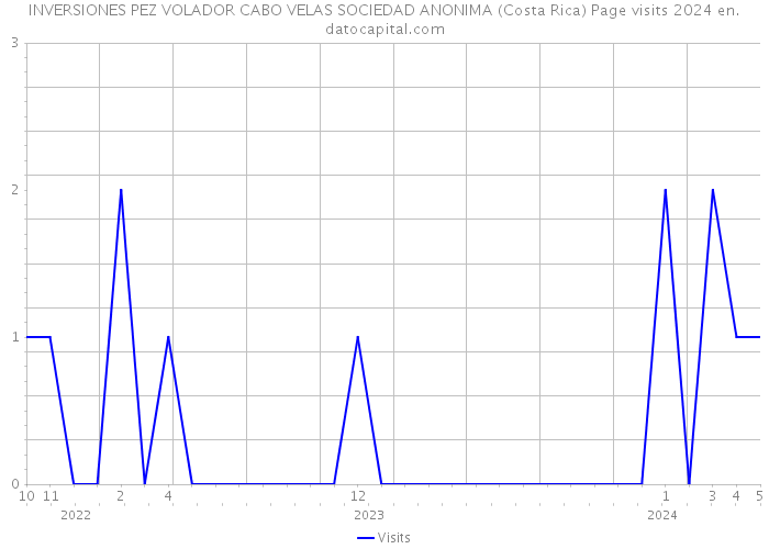INVERSIONES PEZ VOLADOR CABO VELAS SOCIEDAD ANONIMA (Costa Rica) Page visits 2024 