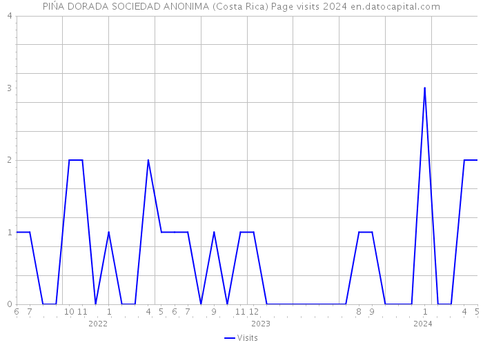 PIŃA DORADA SOCIEDAD ANONIMA (Costa Rica) Page visits 2024 