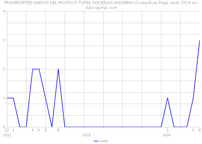 TRANSPORTES UNIDOS DEL PACIFICO TUPSA SOCIEDAD ANONIMA (Costa Rica) Page visits 2024 