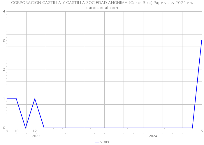 CORPORACION CASTILLA Y CASTILLA SOCIEDAD ANONIMA (Costa Rica) Page visits 2024 