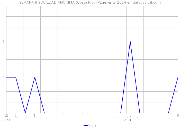 SEMANA II SOCIEDAD ANONIMA (Costa Rica) Page visits 2024 