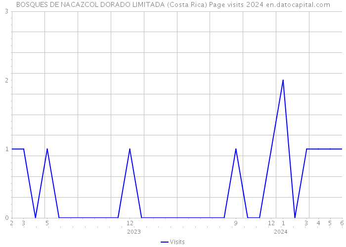 BOSQUES DE NACAZCOL DORADO LIMITADA (Costa Rica) Page visits 2024 