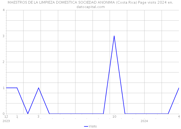 MAESTROS DE LA LIMPIEZA DOMESTICA SOCIEDAD ANONIMA (Costa Rica) Page visits 2024 