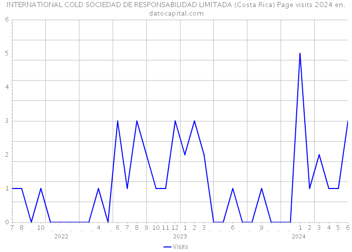 INTERNATIONAL COLD SOCIEDAD DE RESPONSABILIDAD LIMITADA (Costa Rica) Page visits 2024 