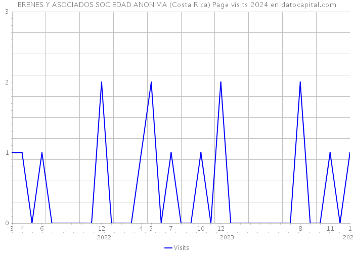 BRENES Y ASOCIADOS SOCIEDAD ANONIMA (Costa Rica) Page visits 2024 