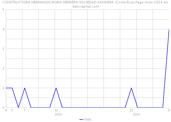 CONSTRUCTORA HERMANOS MORA HERRERA SOCIEDAD ANONIMA (Costa Rica) Page visits 2024 