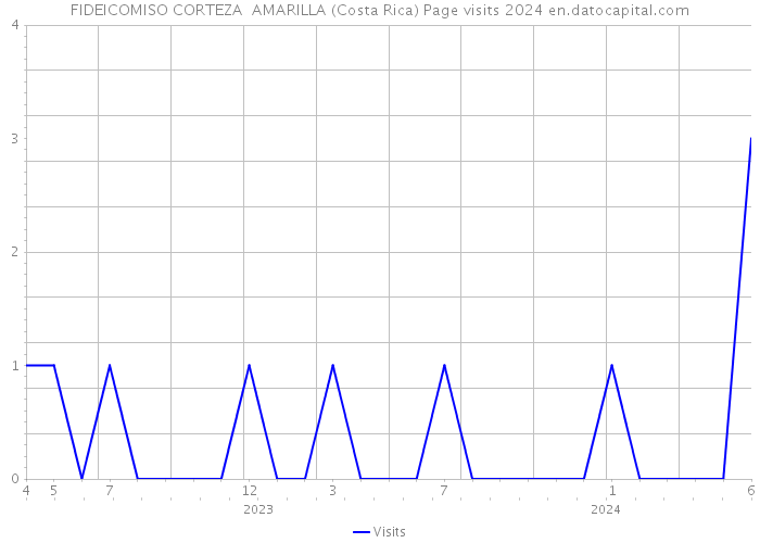 FIDEICOMISO CORTEZA AMARILLA (Costa Rica) Page visits 2024 