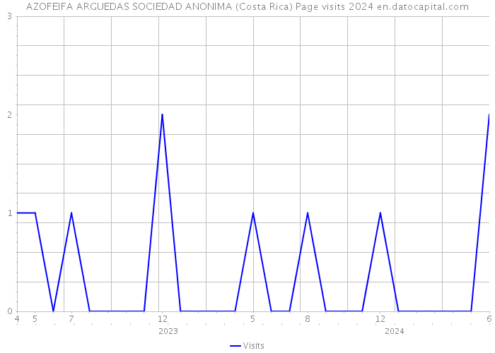 AZOFEIFA ARGUEDAS SOCIEDAD ANONIMA (Costa Rica) Page visits 2024 