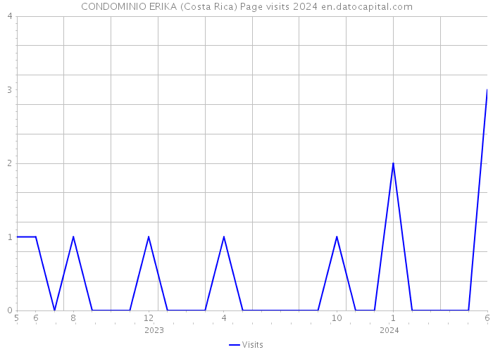 CONDOMINIO ERIKA (Costa Rica) Page visits 2024 