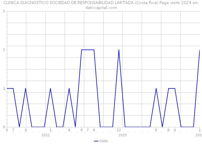 CLINICA DIAGNOSTICO SOCIEDAD DE RESPONSABILIDAD LIMITADA (Costa Rica) Page visits 2024 