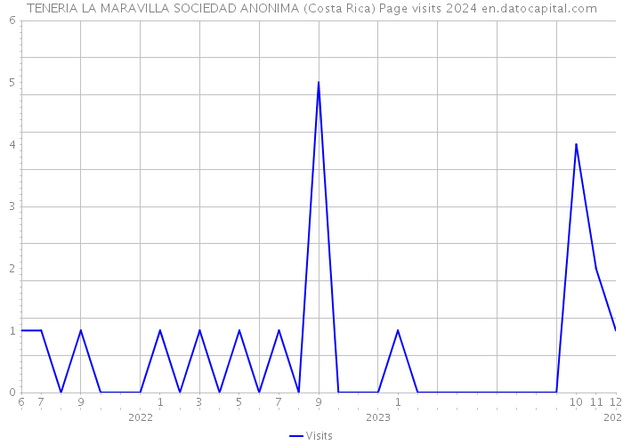TENERIA LA MARAVILLA SOCIEDAD ANONIMA (Costa Rica) Page visits 2024 
