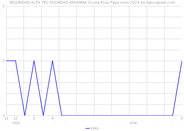 SEGURIDAD ALTA TEC SOCIEDAD ANONIMA (Costa Rica) Page visits 2024 