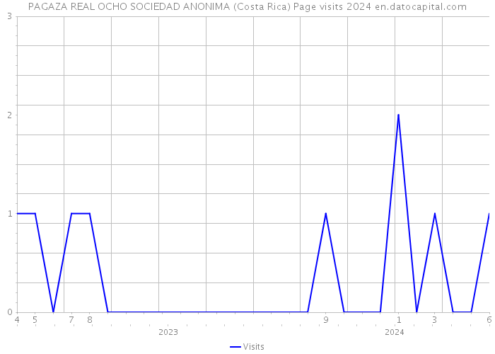 PAGAZA REAL OCHO SOCIEDAD ANONIMA (Costa Rica) Page visits 2024 
