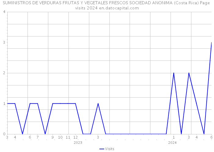 SUMINISTROS DE VERDURAS FRUTAS Y VEGETALES FRESCOS SOCIEDAD ANONIMA (Costa Rica) Page visits 2024 