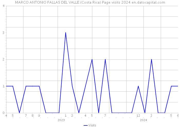 MARCO ANTONIO FALLAS DEL VALLE (Costa Rica) Page visits 2024 
