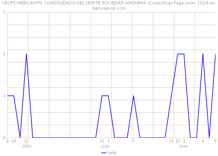 GRUPO MERCANTIL CONSOLIDADO DEL NORTE SOCIEDAD ANONIMA (Costa Rica) Page visits 2024 