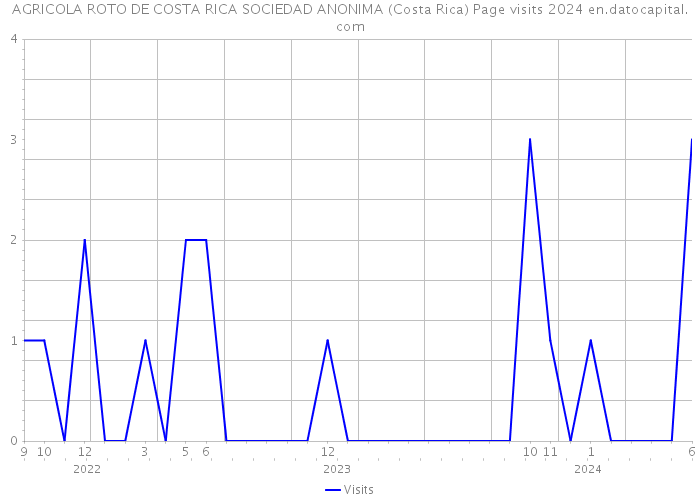 AGRICOLA ROTO DE COSTA RICA SOCIEDAD ANONIMA (Costa Rica) Page visits 2024 