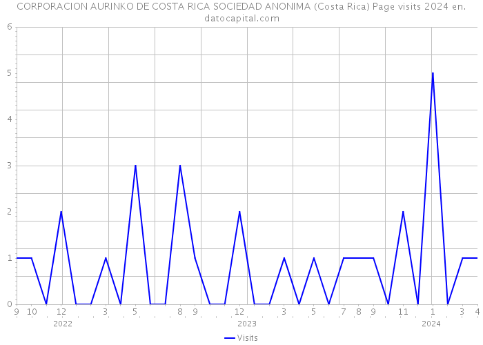 CORPORACION AURINKO DE COSTA RICA SOCIEDAD ANONIMA (Costa Rica) Page visits 2024 